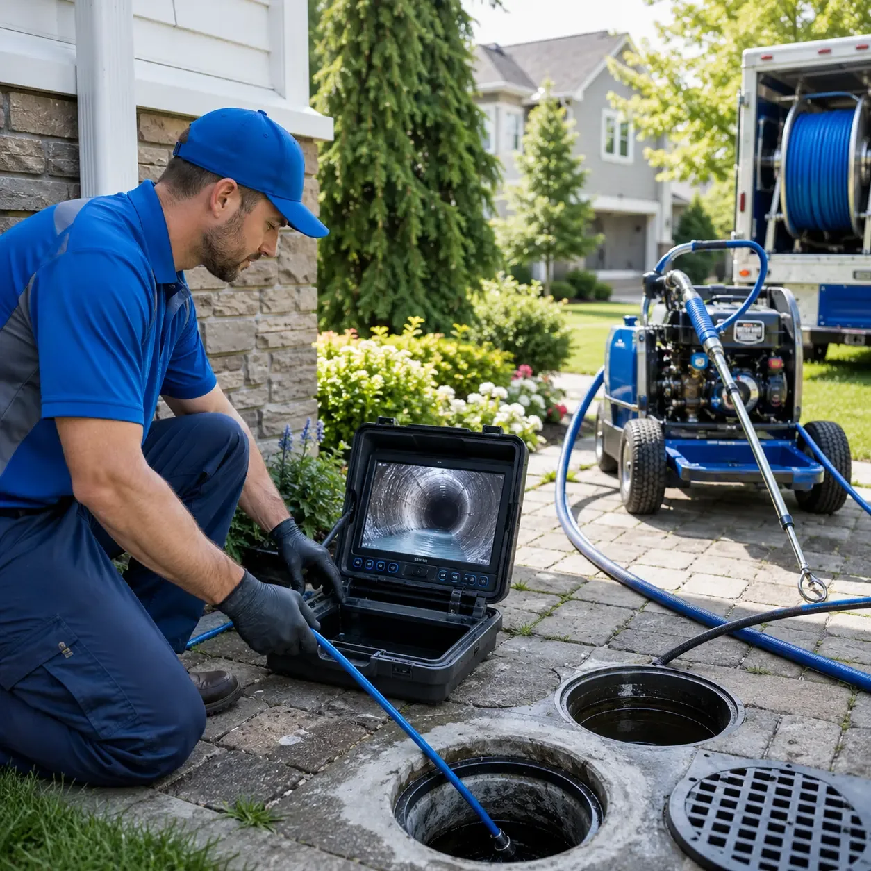 Outdoor drain cleaning professionals serving Ball, LA